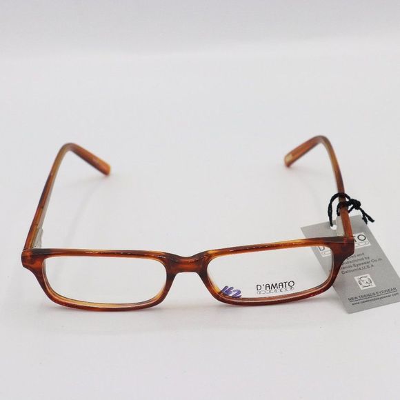 Brown Rectangle Women's Glasses By D'amato - Picture 1 of 2